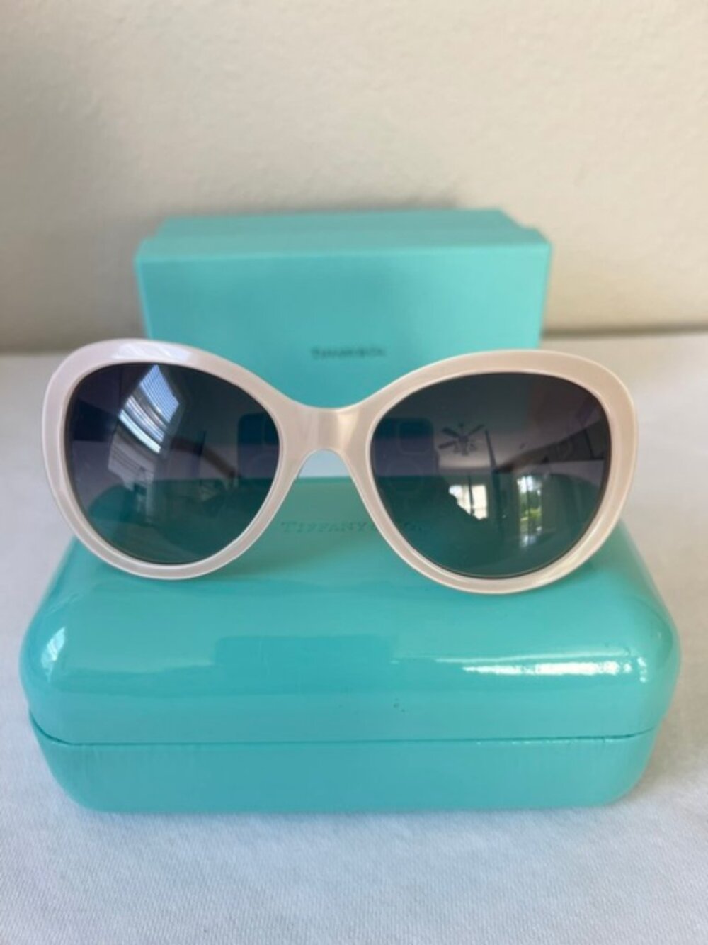 Tiffany TF4113 Oval Sunglasses 8170/3C-BLACK